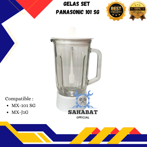GELAS SET BLENDER KACA MODEL PANASONIC 101 SG LAMA