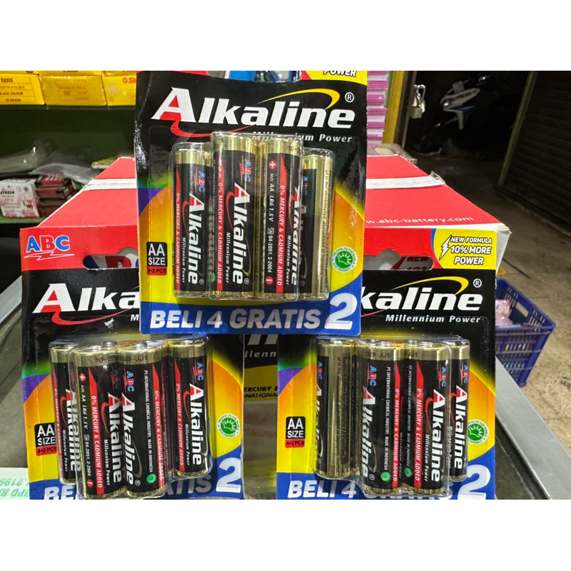 BATRAI ALKALINE AA isi 6