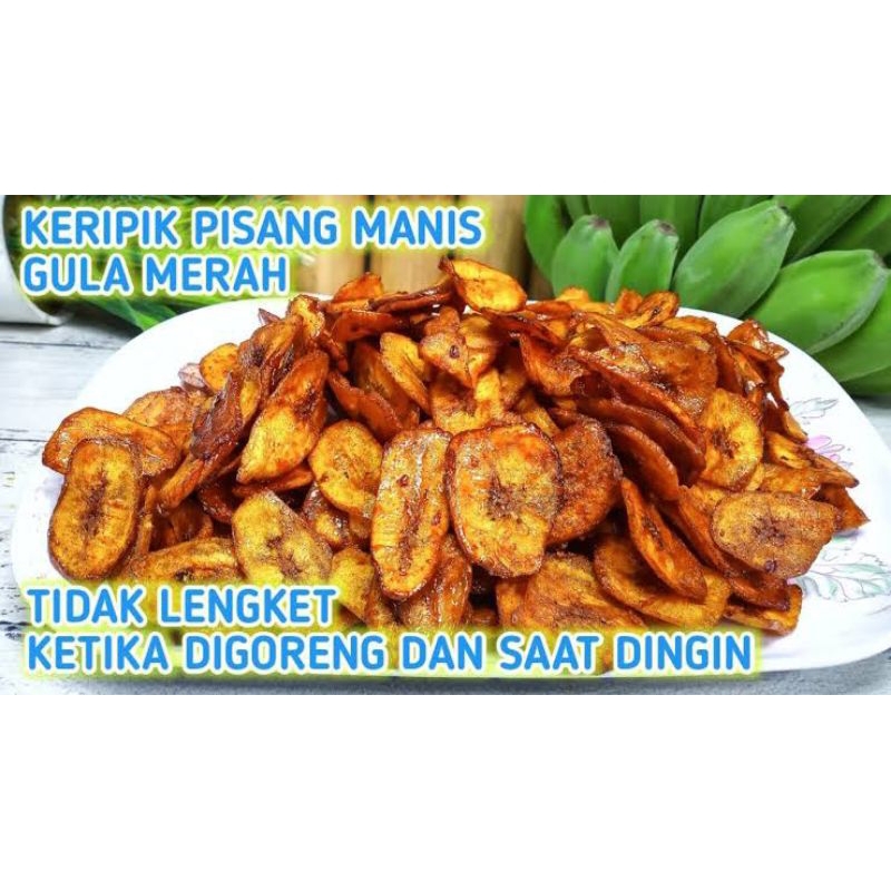 

Keripik Pisang Manis Gula Merah 500gram
