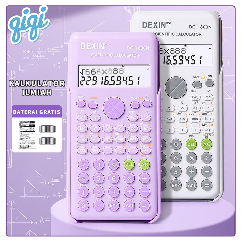 

Kalkulator Ilmiah 240 Kalkulator Fungsi Scientific Kalkulator Alat Hitung Kalkulator 6 Warna - Qiqi Treasure