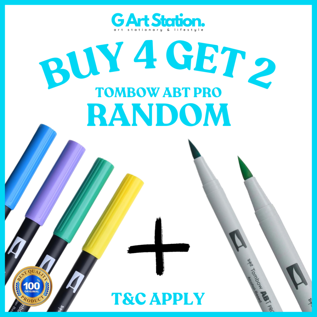 

TOMBOW ABT Dual Brush Pen - BUY 4 GET 2 ABT Pro