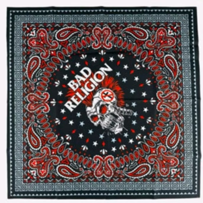 SLAYER BANDANA BAD RELIGION OFFICIAL MERCH SYAL BAND BANDANA DISTRO KASUAL SLAYER FULL PRINT slayer 