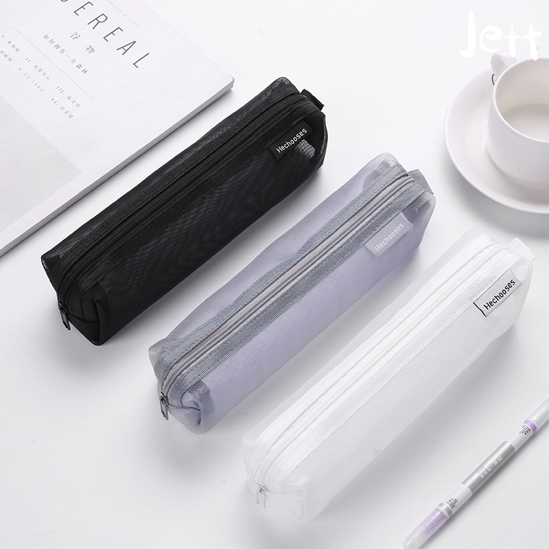 

Kotak pensil korea pouch/ tempat pensil transparant simple bening/pencil case lucu