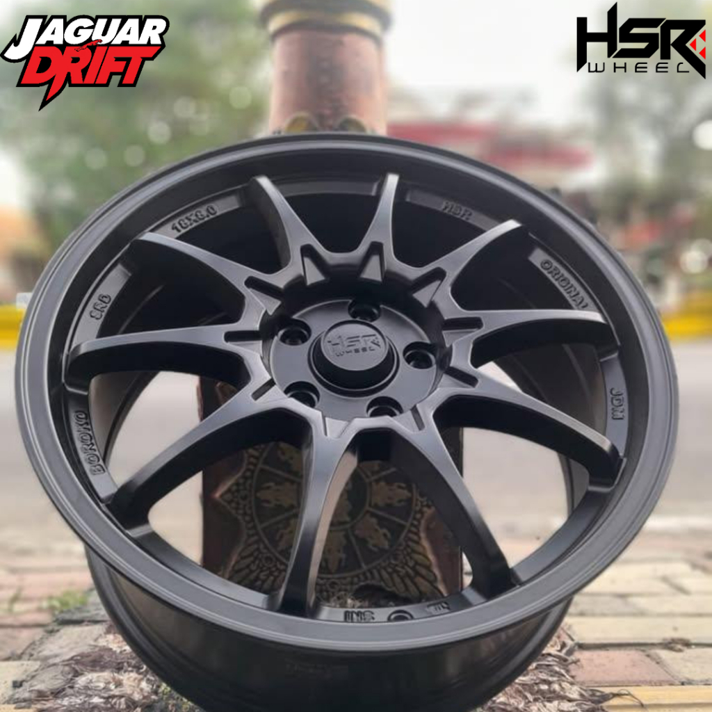 Velg Hsr Original Ring 18 Pcd 5x114,3 Pelek Mobil Hsr Boroko Srd R18 Lebar 8 Warna Hitam Dop Pnp Civ