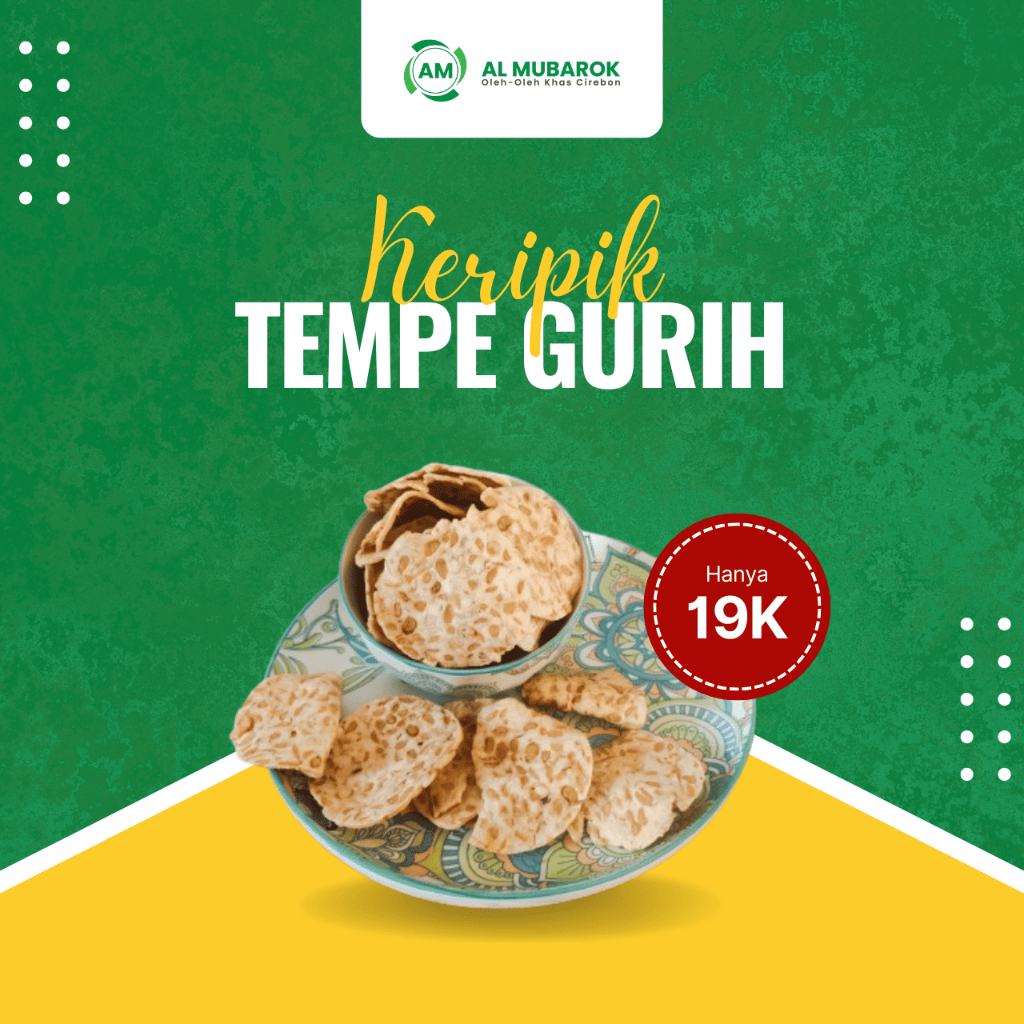 

Keripik Tempe Gurih Renyah – Asli Cirebon 250gr, 500gr, 1Kg