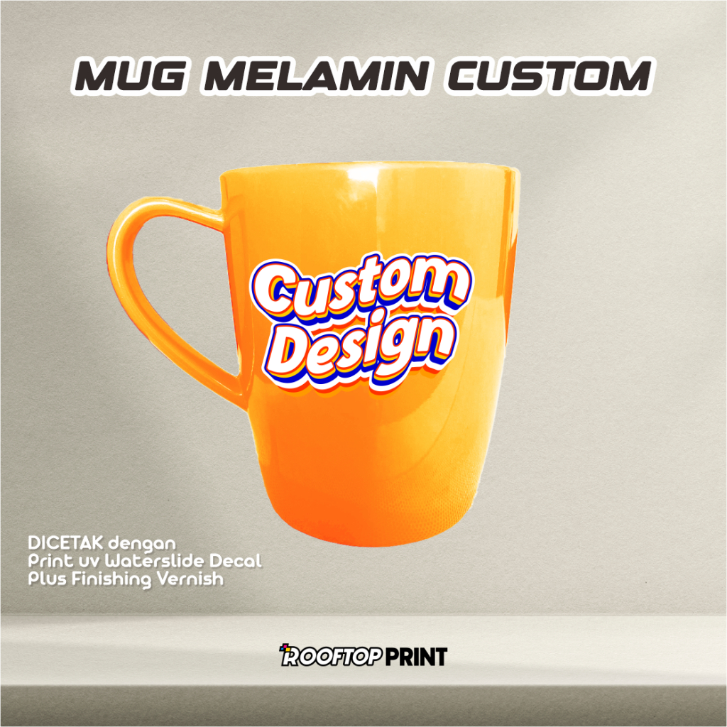 Gelas Melamin Custom Mug Custom Souvenir Custom