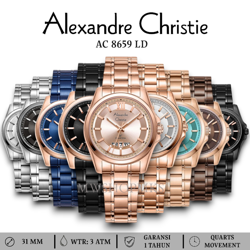 Jam Wanita Alexandre Christie AC8473 AC 8473 / AC8659 AC 8659 Original Alexander Christie Garansi Re