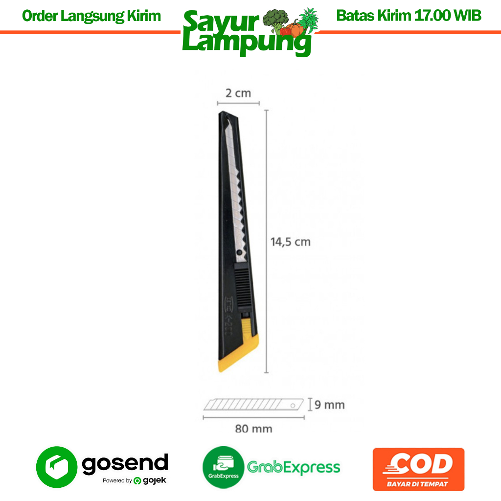 

Joyko Cutter K-200 - Sayur Lampung