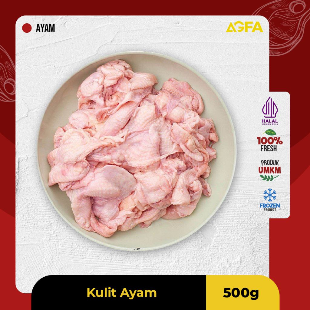 

Kulit Ayam / Kulit Ayam 500 gram / Kulit Ayam Fresh / Kulit Ayam Ungkep / Chicken Skin / Crispy Chicken Skin / Kulit Ayam Kriuk