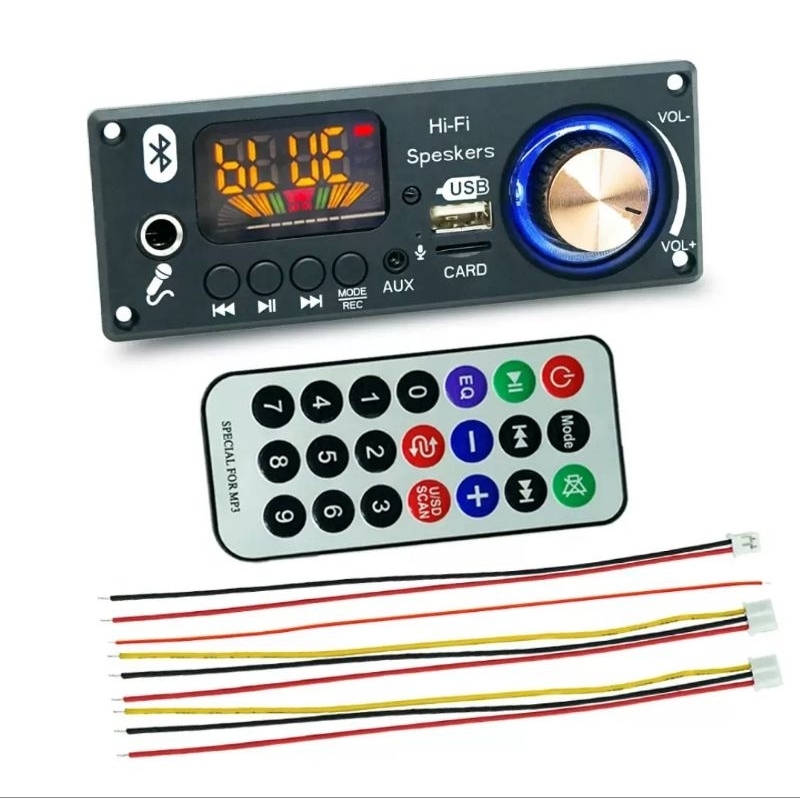 Module MP3 Bluetooth with MIC Karaoke with Connecting Wireless Microphone Receiver Board
