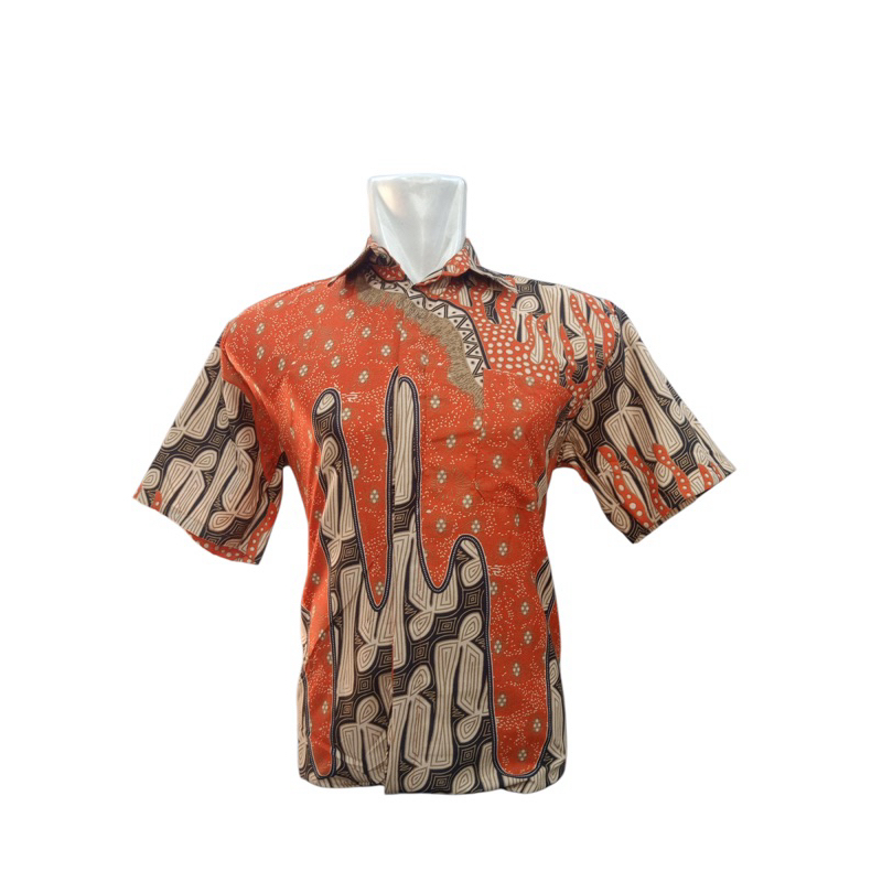KEMEJA BATIK PRIA LENGAN PENDEK BAHAN ADEM MOTIF TERKEREN TERLARIS - BAJU BATIK PRIA COWOK DEWASA LE