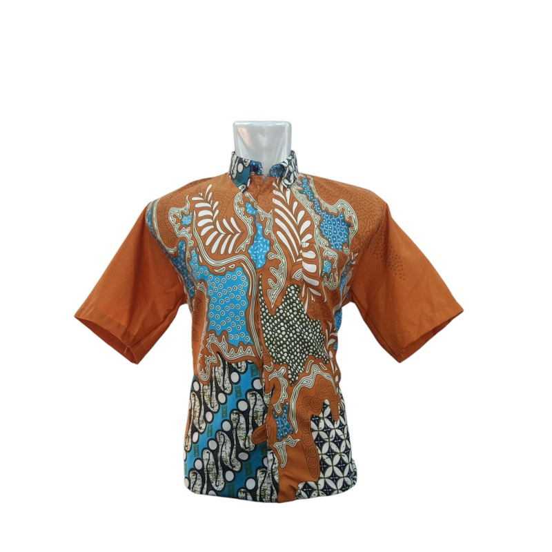 KEMEJA BATIK PRIA LENGAN PENDEK BAHAN ADEM MOTIF TERKEREN TERLARIS - BAJU BATIK PRIA COWOK DEWASA LE