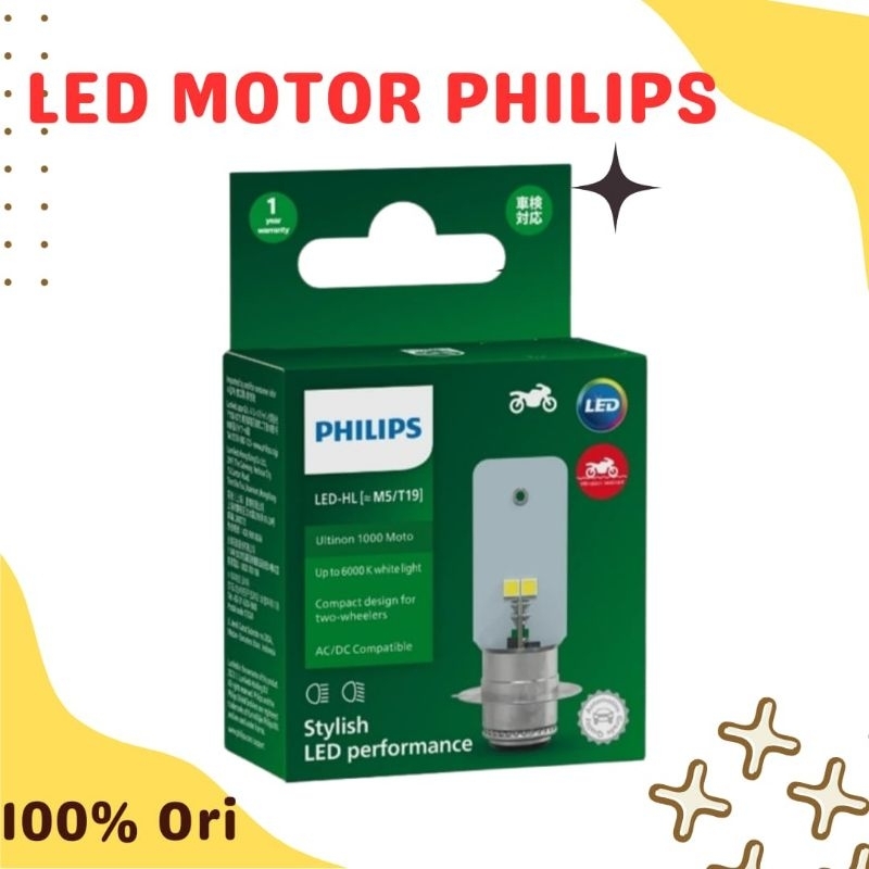 Lampu depan Motor LED PHILIPS M5