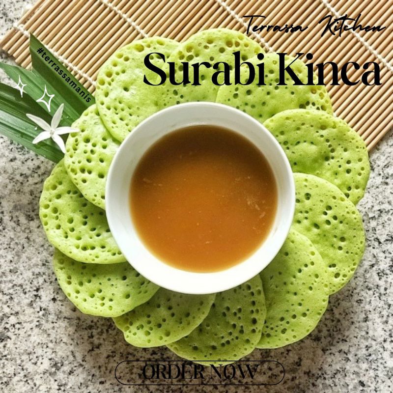 

Serabi dengan saus Kinca Gula Aren isi 10