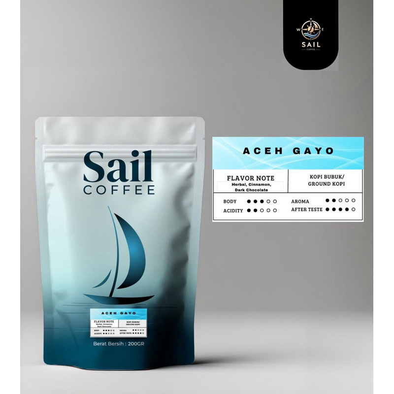 

ACEH GAYO COFFEE | Sail Coffee Indonesia | 200 gram