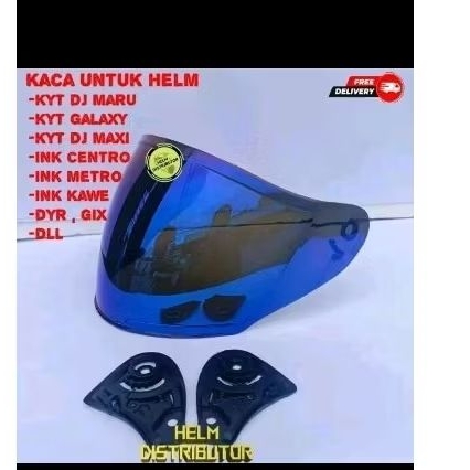 COD | Kaca visor helm KYT dj maru plus rachet kyt dj maru dan INK centro