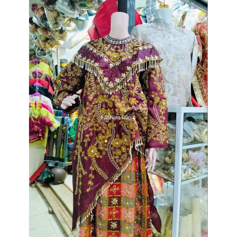 Baju pengantin payet adat bugis makassar full payet