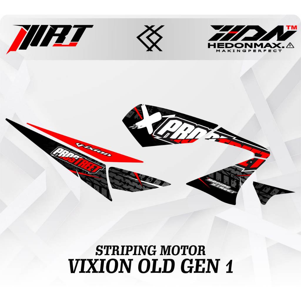 Striping Vixion Old - Stiker Transparan Vixion Old Prostreet