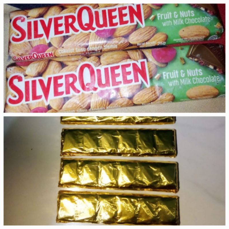 

Silverqueen foil 25gr isi 10pcs