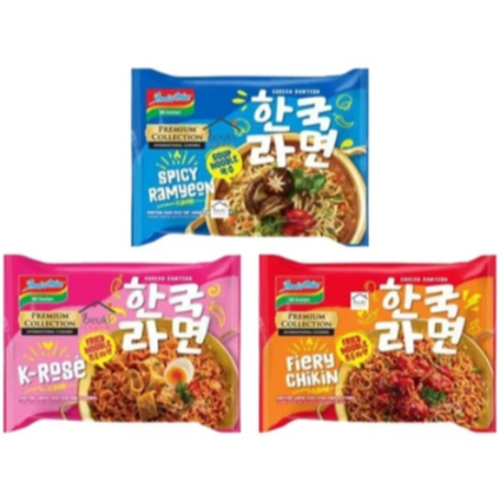 

Indomie Premium Collection Korean Ramyeon Series Spicy Ramyeon / Fiery Chicken / K-Rose