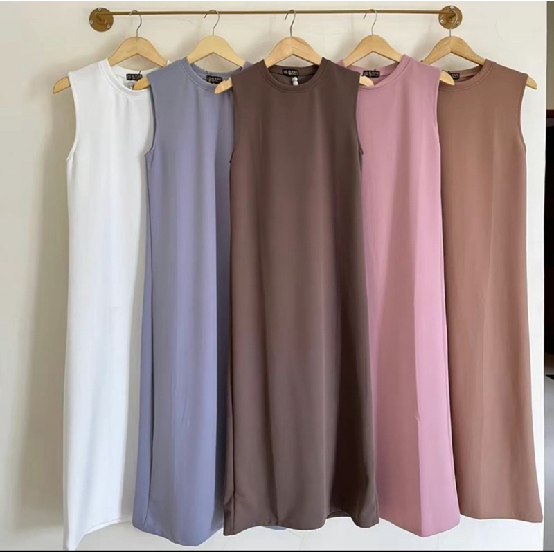 INNER MANSET GAMIS KUTUNG TANPA LENGAN JERSEY PREMIUM