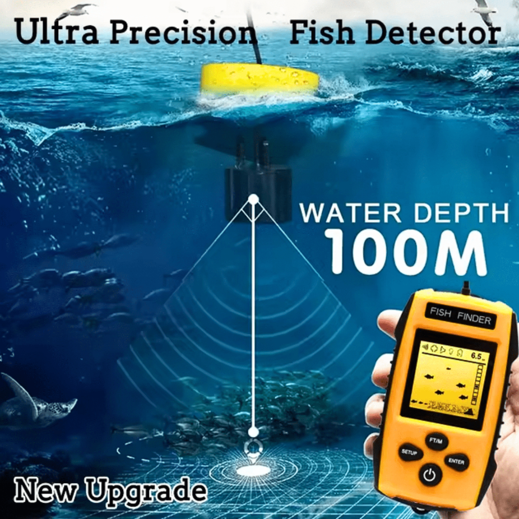 PUSAT Alat pelacak pendeteksi ikan di laut Portable Fish Finder 2.0 Inch Display TL 88E
