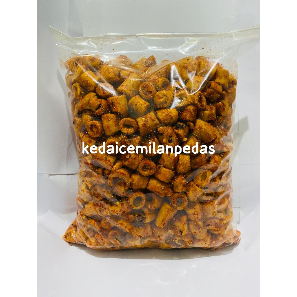 

seblak sotong ready varian rasa pedas daun jeruk/original daun jeruk kemasan 1kg 500gr 250gr 100gr