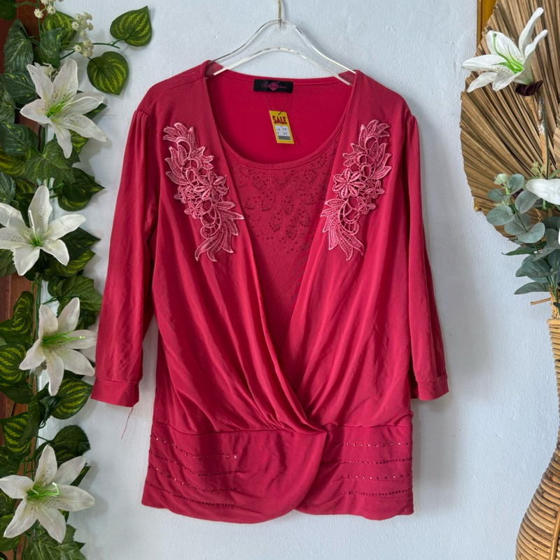 Blouse Jersey Pink Rose