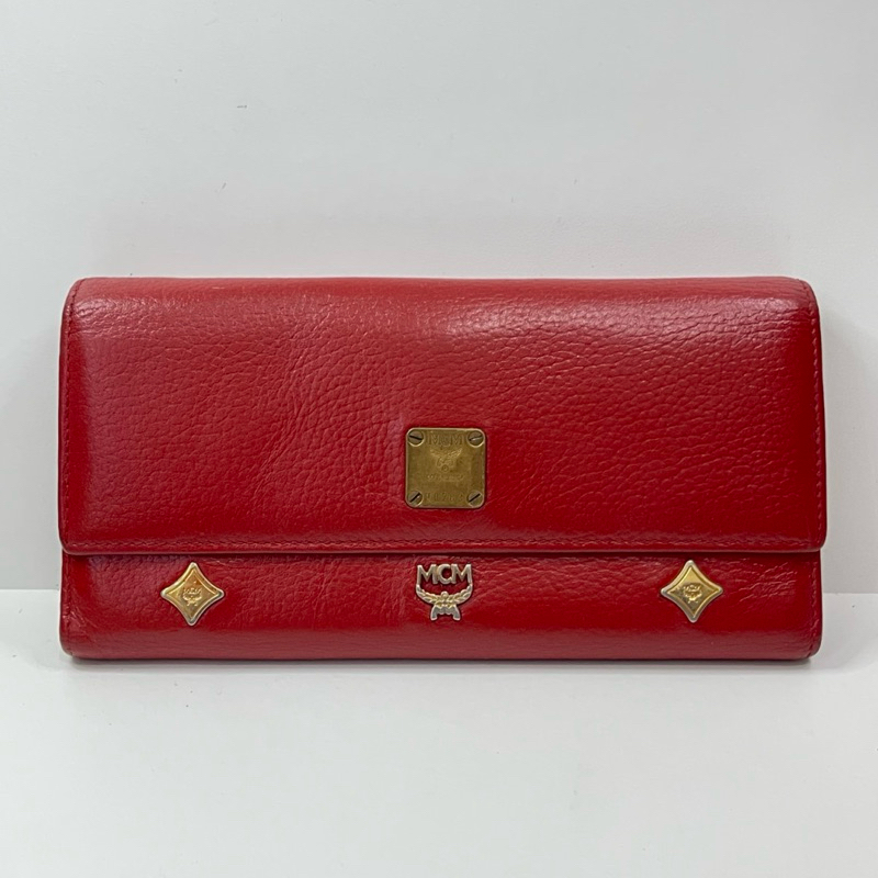 Dompet Wanita Preloved MCM Red Long Wallet