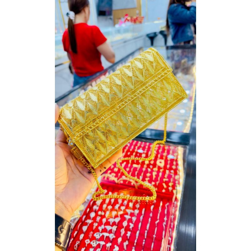 TAS BAHAN TITANIUM BERLAPIS EMAS TIDAK LUNTUR MIRIP EMAS ASLI