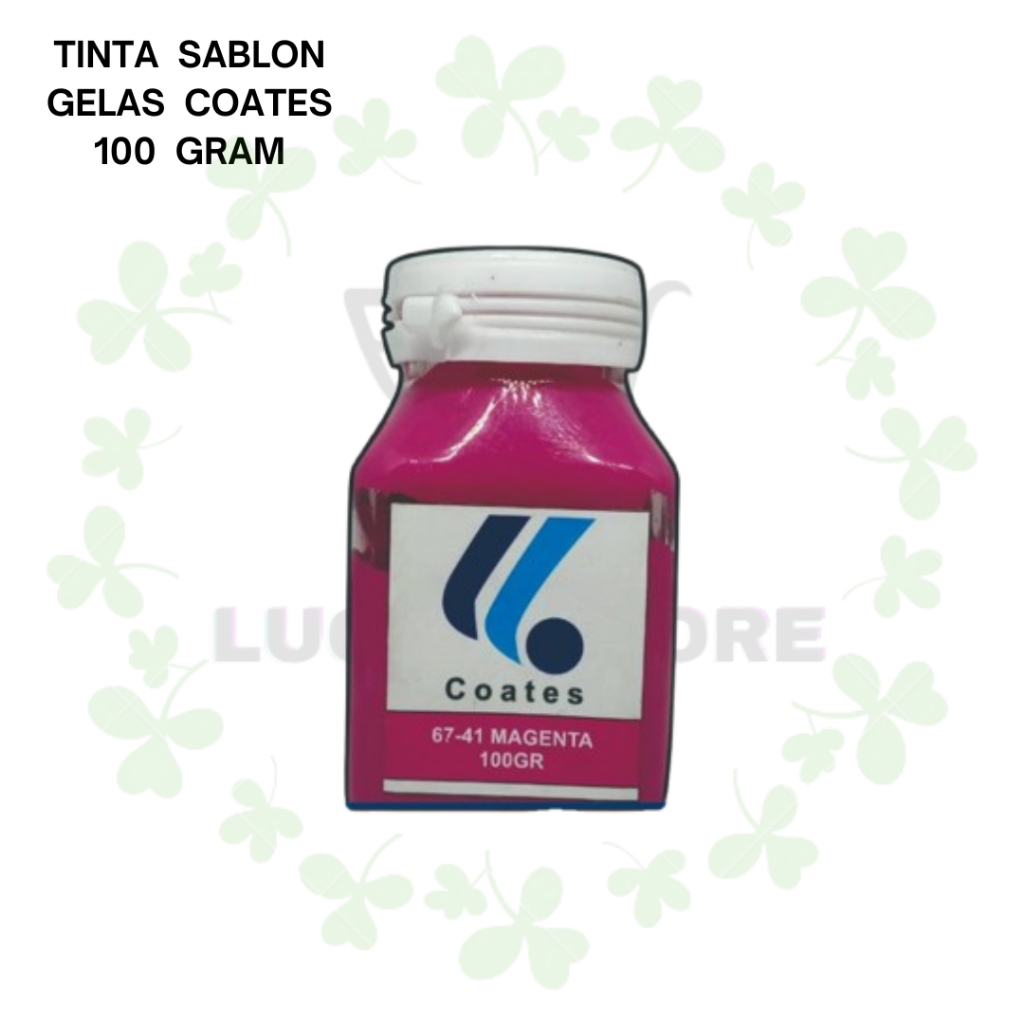 

Tinta Sablon Coates Warna Magenta 100gr Khusus Media Gelas Kaca Keramik PCB Metals Acetal Metal OC ABS Poly Propylene PP Ethylene PE SPS Prakraya Murah Malang Jatim