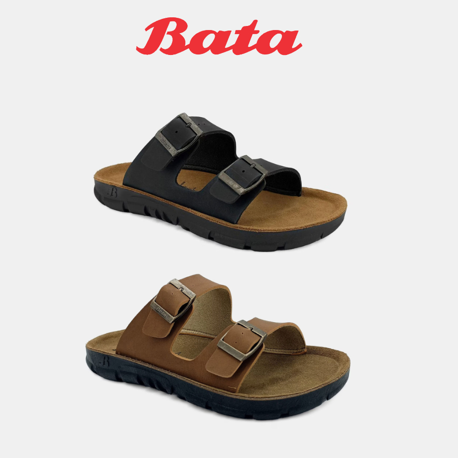 SANDAL PRIA BATA - ENERGYZER SLIDE SANDAL BAHAN KULIT ORIGINAL TERLARIS