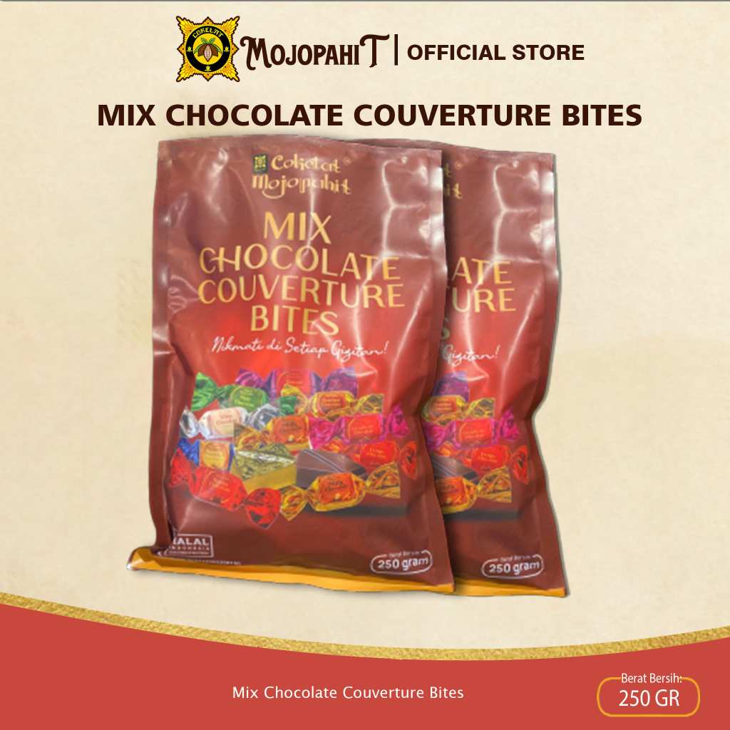 

Cokelat Mojopahit | MIX CHOCOLATE COUVERTURE BITES