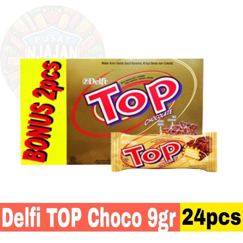 

Delfi TOP Chocolate 9gr Pak isi 24pcs