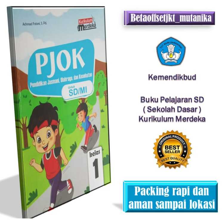 Buku paket siswa sd pjok kelas 1 pendidikan jasmani olahraga dan kesehatan /WKJ