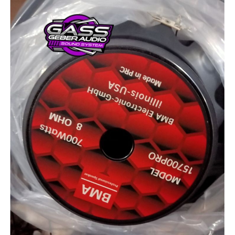 Speaker BMA 15 inch 15700 pro coil 3 in