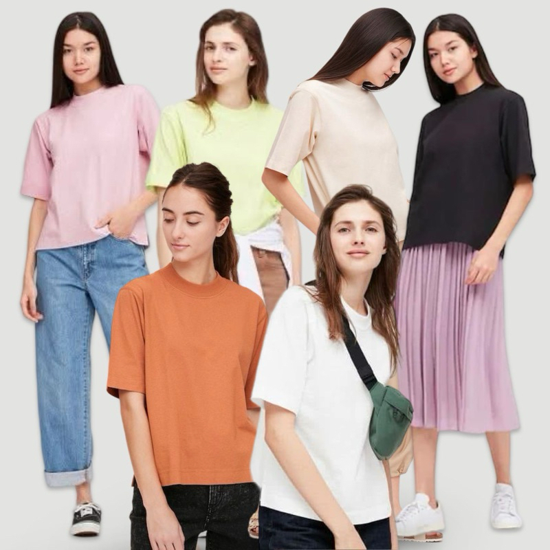 Kaos Lengan Pendek Wanita Korea-UNQ