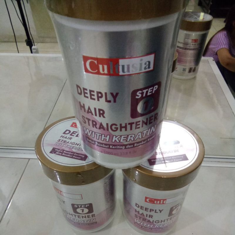 CULTUSIA OBAT SMOOTHING STEP 1 /RAMBUT KRIBO (DEEPLY HAIR STRAIGHTENER WITH KERATIN)
