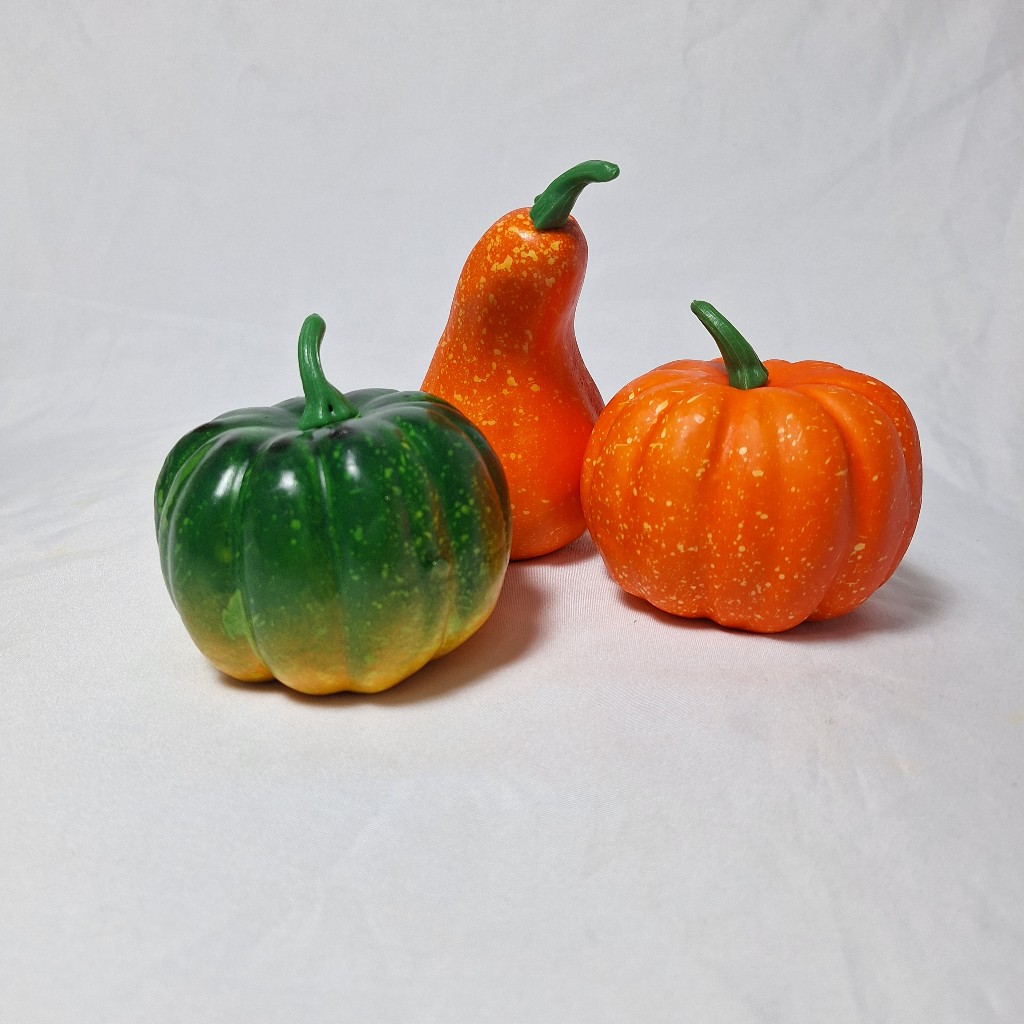 LABU MINI ARTIFICIAL BUAH HIAS IMITASI SINTETIS LABUH PALSU HIAS ARTIFISIAL Haloween hiasan hallowee