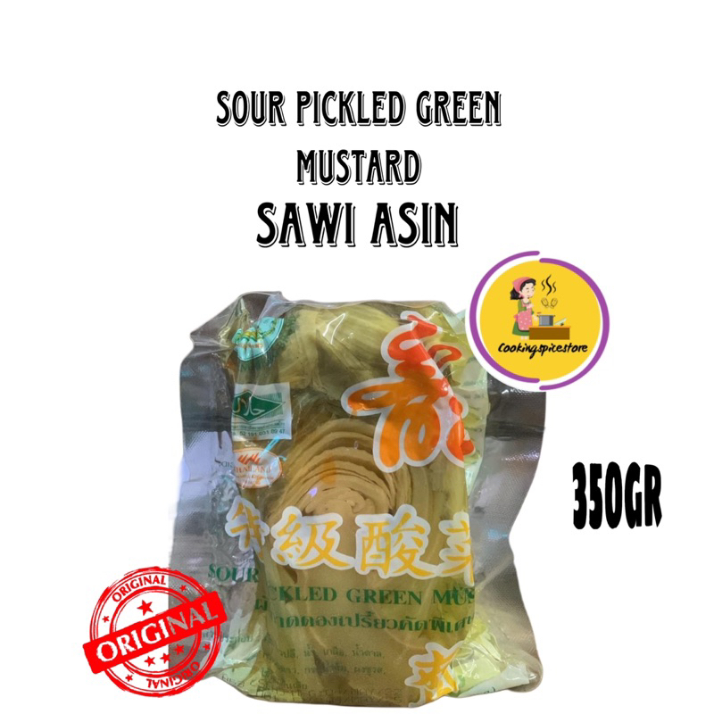 

Seasoning sour pickled green mustard 350 gram - sawi acar / sawi asin malaysia