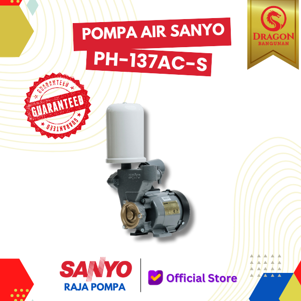 Sanyo PH 137 AC - Mesin Pompa Air Sanyo 125 Watt Automatic