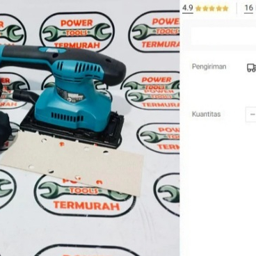 

MT 923 Amplas MAKTEC Persegi Panjang Orbital Sander MT923 MT 921 MT921