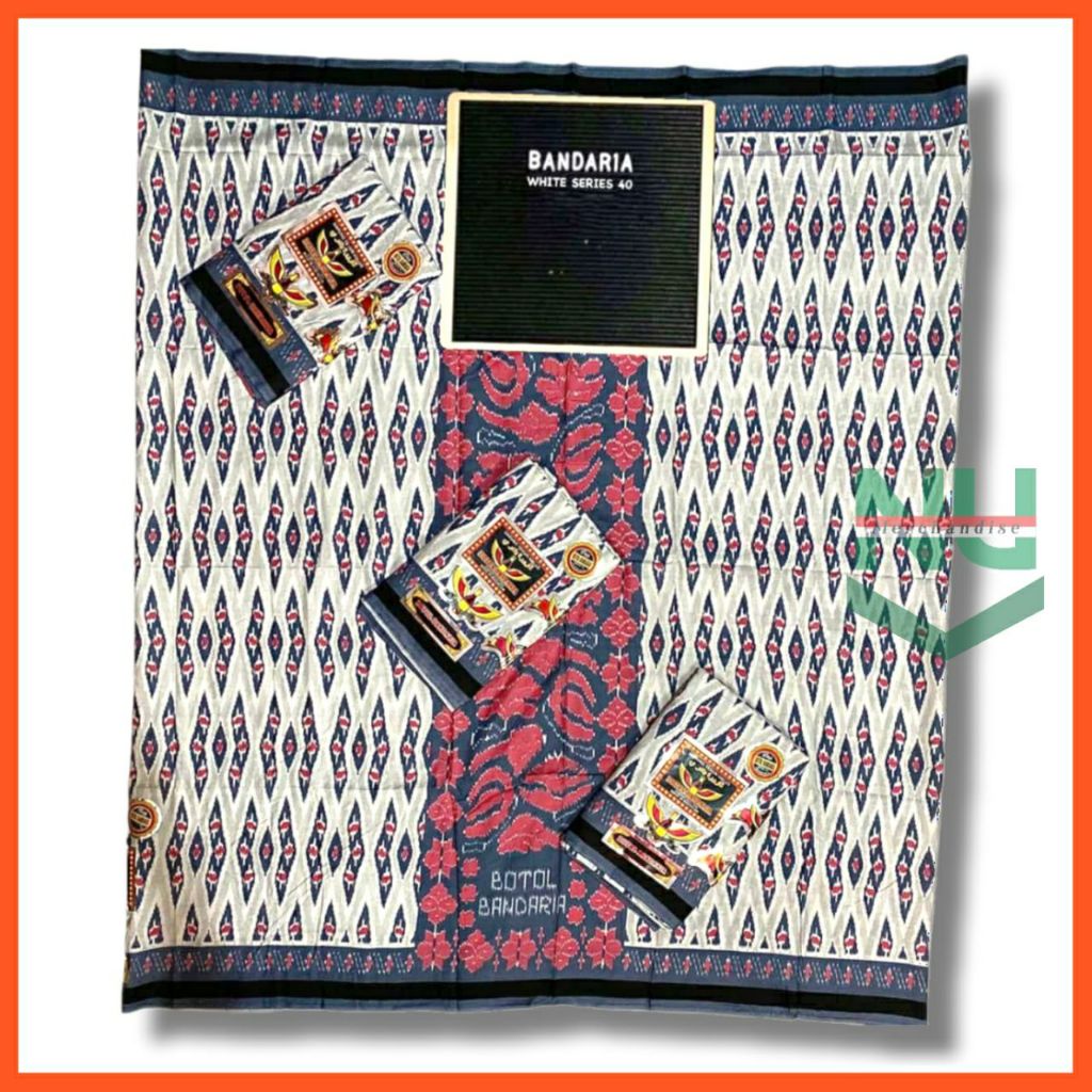 Sarung Goyor Jumbo / Sarung Botol Bandaria Putih / Sarung Tenun Halus / Sarung Goyor Printing  / Sar