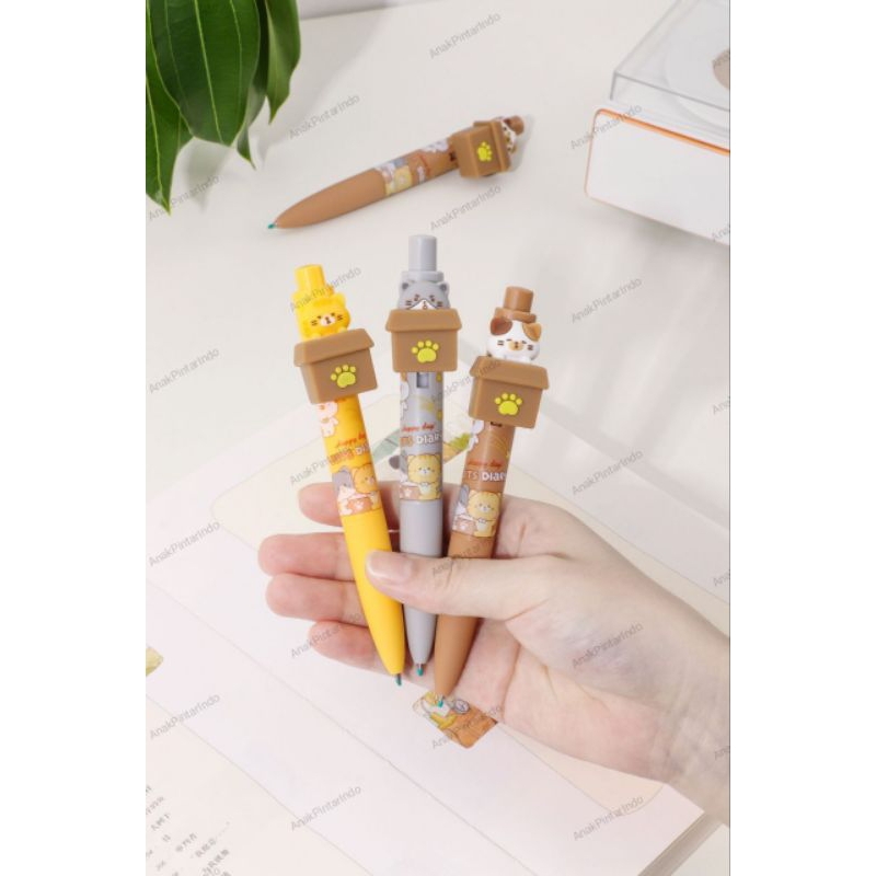 

HAPPY DAY CATS DIARY GEL PEN [ KK-8225 ]