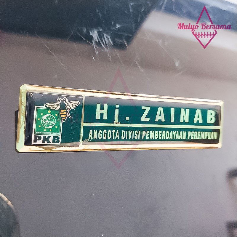 

Papan Nama Dada Logo Partai PKB Name Tag Logo PKB Custom - Mulyo Bersama