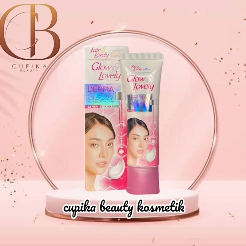 cb} FAIR & LOVELY menjadi GLOW AND LOVELY derma glow multivitamin cream 23 gr