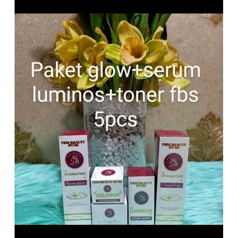 

paket barier glow-serum luminos-toner5pcs fbs