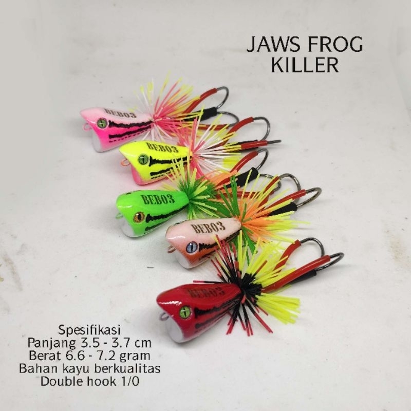 Jaws frog 3.5 cm umpan casting gabus