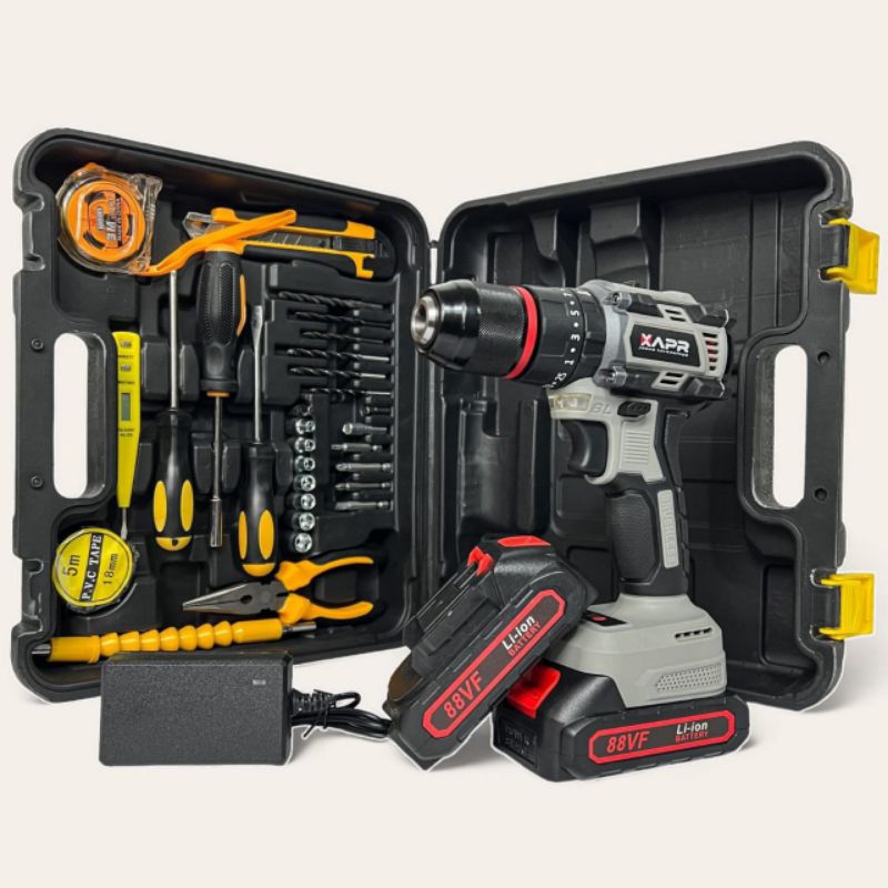 Bor Baterai Brushless Bor Beton 13mm APR ap20+ 2 baterai lxt 5 cell garansi 5 th bonus mata bor dll