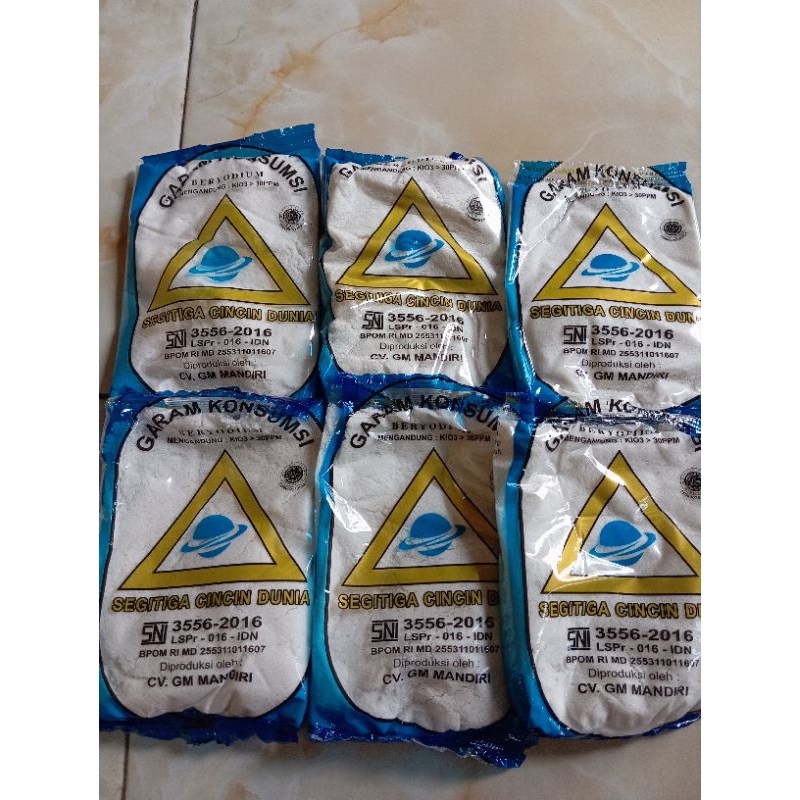 

Garam masak halus cap segitiga cincin dunia per 10 pcs